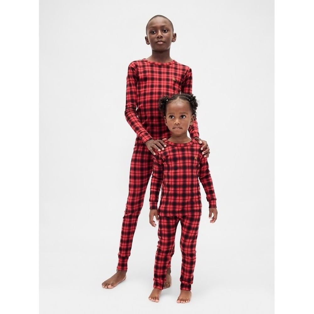 NEW Gap Baby‎ Organic Cotton Red Plaid Holiday PJ Set Christmas 3 Years 844480